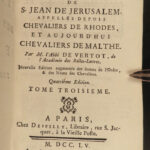 1755 CRUSADES History Knights Templar Hospitaller Saint John Malta Rhodes Vertot