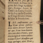 1686 1ed Diocese of CAHORS France Statutes Catholic Bishop Henri le Jay RARE