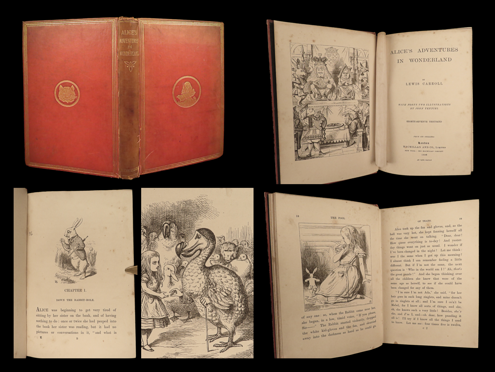 Alice's Adventures in Wonderland Lewis Carroll Vintage Children's