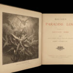 1890 Paradise Lost John Milton GUSTAVE DORE Art God Genesis Eden Bible FOLIO