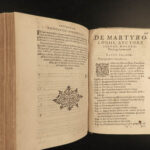 1583 1ed Martyrology of Monk Usuard Saint Bede Eusebius Famed Medieval Martyrs