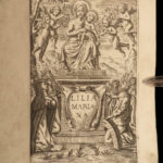 1651 1ed Lilia Mariana by Hippolytus Marraccius MARIOLOGY Catholic Virgin Mary