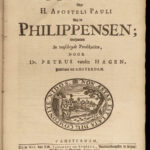 1684 Dutch Reformed Bible Sermons on Philippians Petrus vander Hagen Amsterdam