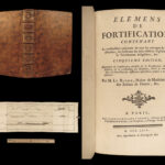 1764 Fortification Military & WAR Forts Illustrated Artillery Ballistics Vauban