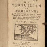 1675 Tertullian & Origen Apologetics Early Church Apologetics Pagan Heresy Bible