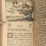 1670 BIBLE History + Commentary de Brianville Illustrated Biblical ART Scenes 2v