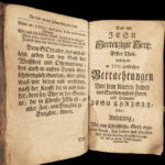 1770 German BIBLE ART Devotional Prayer Emblems 7 Last Words of Christ Zurich