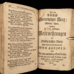 1770 German BIBLE ART Devotional Prayer Emblems 7 Last Words of Christ Zurich