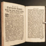 1757 LUCERN Switzerland German Bible Monastic Rule of Penitent Third Orders