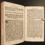 1757 LUCERN Switzerland German Bible Monastic Rule of Penitent Third Orders