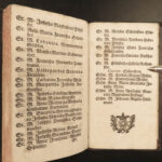 1757 LUCERN Switzerland German Bible Monastic Rule of Penitent Third Orders