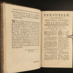 1745 Divine Office Catholic Prayers Nuit et de Laudes French & Latin 8v SET