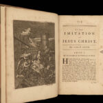 1772 ENGLISH Thomas a Kempis Imitation of Christ Stanhope Prayers Bible ART