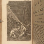 1772 ENGLISH Thomas a Kempis Imitation of Christ Stanhope Prayers Bible ART