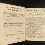 1749 Forbidden Books Damnatorum Thesium Catholic Heresy Bulls Pope Alexander VII