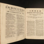 1749 Forbidden Books Damnatorum Thesium Catholic Heresy Bulls Pope Alexander VII