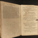 1792 EARLY New York Bible Psalms of David Dutch Reformed Calvin Hymns Catechism