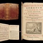 1738 Martyrologium Romanum Pope Gregory XIII Catholic Breviary Bible Martyrs