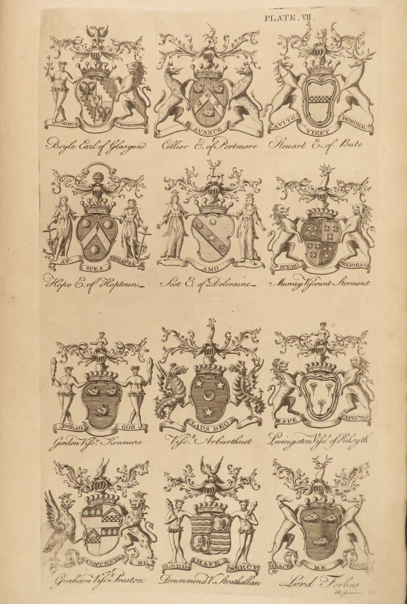 1764 Peerage of SCOTLAND 1ed Nobility Scottish HERALDRY Coats-of-Arms ...