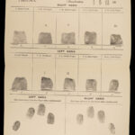 1921 Finger Print KUHNE SIGNED Criminology Forensic Science FBI Crime CSI