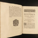 1661 RARE The Monarchy by Senault French Sun King Louis XIV Royal Duties FRANCE