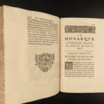 1661 RARE The Monarchy by Senault French Sun King Louis XIV Royal Duties FRANCE