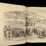 1856 HUGE Illustrated London News CRIMEAN WAR Russian Forts England Italy COLOR