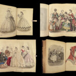 1863 FASHION Godey Lady’s Book Illustrated Dress Costume RARE Civil War edition