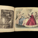 1863 FASHION Godey Lady’s Book Illustrated Dress Costume RARE Civil War edition