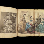 1863 FASHION Godey Lady’s Book Illustrated Dress Costume RARE Civil War edition