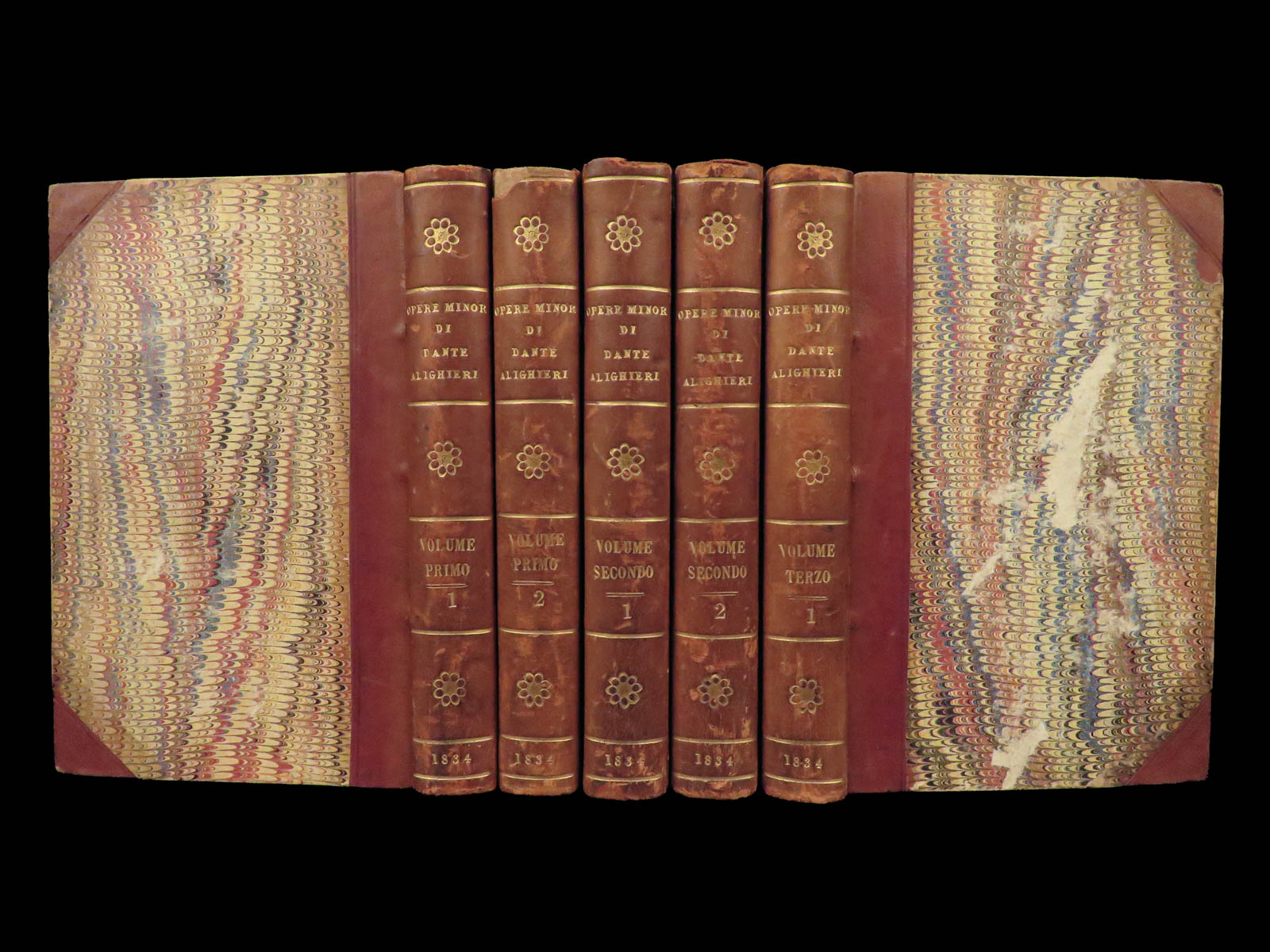 1834 DANTE Convivio The Banquet Monarchia Medieval Poetry Italian