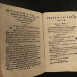 1540 ARISTOTLE Dicta Notabilia Zimara Philosophy Albert Magnus Cicero Astronomy