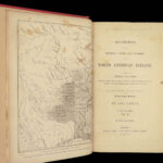 1845 INDIANS George Catlin on Native Americans Sioux Illustrated Tribes MAP 2v