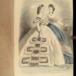 1864 Civil War FASHION Dresses Clothing Hairstyles Craft ART Peterson’s Magazine