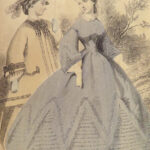 1864 Civil War FASHION Dresses Clothing Hairstyles Craft ART Peterson’s Magazine