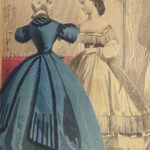 1864 Civil War FASHION Dresses Clothing Hairstyles Craft ART Peterson’s Magazine