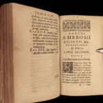 1630 Saint Ambrose Bishop of Milan Cologne Kinckius Bible Psalm 38 Philosophy