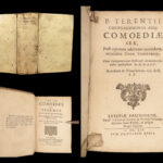 1659 TERENCE Comedies Greco-Roman Plays Latin French Peyrarede Commentary RARE