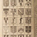 1730 Art of HERALDRY Emblems Illustrated Coats-of-Arms UNICORNS England Blome