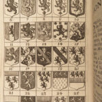 1730 Art of HERALDRY Emblems Illustrated Coats-of-Arms UNICORNS England Blome