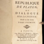 1762 The Republic by PLATO Dialogues on Justice Philosophy Socrates Politics LAW