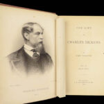 1873 Life of Charles DICKENS by Forster A Christmas Carol Oliver Twist 3v SET