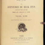 1886 RARE 1ed Paris French MARK TWAIN Adventures of HUCK FINN Tom Sawyer BEAUTY