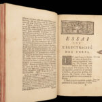 1746 Electricity 1ed Nollet Science Experiments Corps Illustrated Ben Franklin