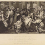 1832 National Gallery ART Michelangelo Da Vinci Rembrandt Hogarth Rubens 2v SET