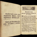 1774 CZECH BIBLE Devotional Prospěssná knjžka Prayers & Hymns Prague Republic