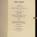 1832 ROBIN HOOD Songs & Ballads English Folklore Friar Tuck Ritson Illustrated 2v