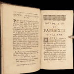 1685 Life of Pope Sixtus V Gregorio Leti Counter Reformation ROME Vatican 2in1