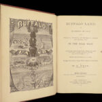 1874 Buffalo Land by Webb Native American INDIANS Buffalo Bill Wild Bill Hickok