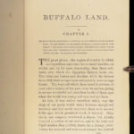 1874 Buffalo Land by Webb Native American INDIANS Buffalo Bill Wild Bill Hickok